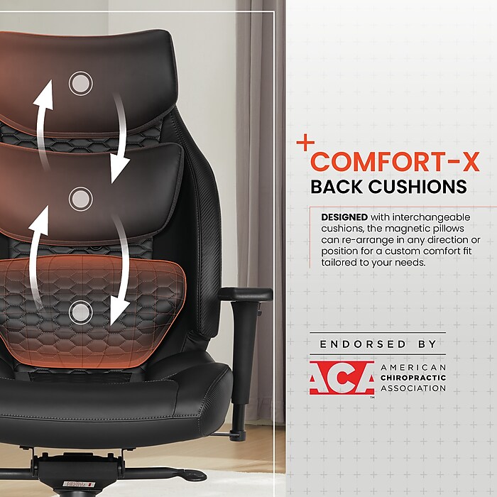 Sharper Image Algrove Comfort-X Ergonomic Swivel Executive Massage