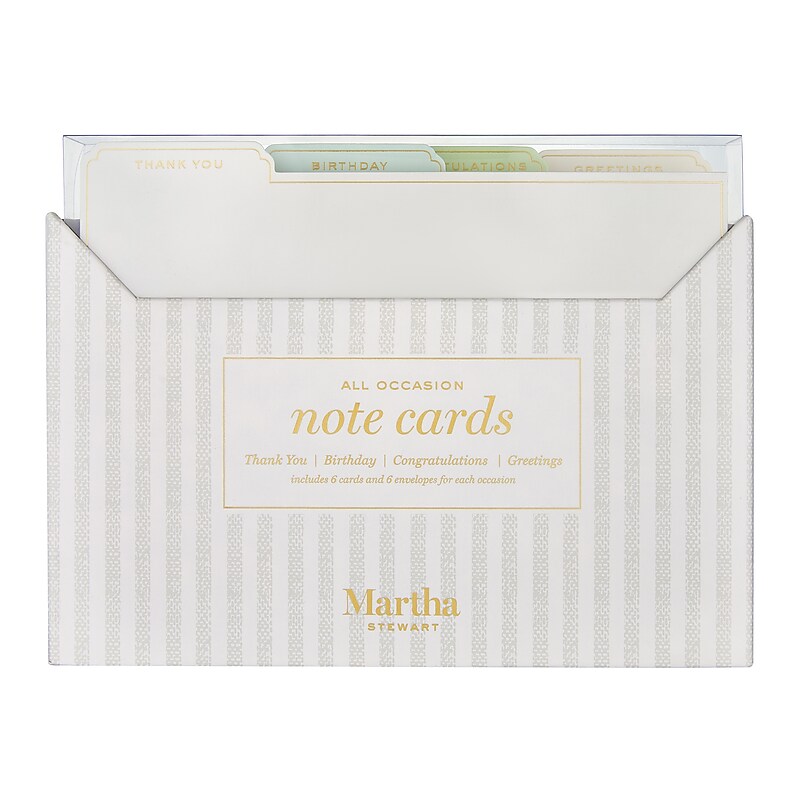 Martha Stewart Matte General Use Notecards (MS112H) image 1