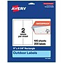 Avery Rectangle Laser Multipurpose Labels, 11" x 4.25", White, 200/Box (19479399387)~#|#~82D0E3B3-6343-43C2-A59F4EE07627E7A9_sc7