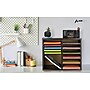 AdirOffice 500 Series 12-Compartment Literature Organizer, 20" x 11.8", Black (500-12-BLK)~#|#~82D21339-7F7A-4D9F-9CE027862E2CE6A5_sc7