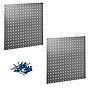 Triton Products LocBoard 24" x 24" x 9/16" Stainless Steel Square Hole Pegboards, 2/Set (LB1-S)~#|#~82D24775-B741-4DB7-86C5B30CF66DAD9A_sc7