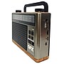QFX Wireless Retro-Style Portable Bluetooth AM/FM/Shortwave Radio with Flashlight & Party Light, Brown (RETRO-1937)~#|#~82D3D431-E1B5-4D18-987E54DADA8CD91A_sc7