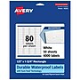 Avery Laser/Inkjet Rectangle Multipurpose Labels, 0.5" x 1.75", White, 4000 Labels/Box (94203)~#|#~82D51433-A34F-4345-852E9A242A0AB738_sc7