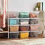 Iris 17 Quart Snap Top Plastic Snap Closure Storage Bin, Clear, 8/Pack (585103)~#|#~82D75476-B51B-4B85-8A47DE5EF3144A40_sc7