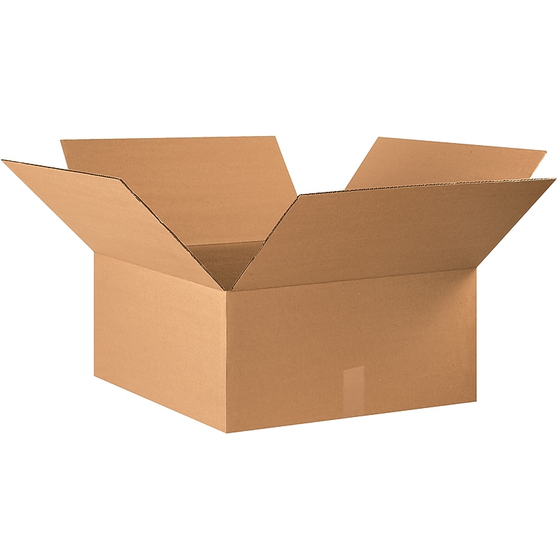 22" x 22" x 10" Shipping Boxes, 32 ECT, Brown, 15/Bundle (222210) image 1