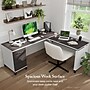 Bush Home Somerset 72W 3 Position Sit to Stand L Shaped Desk, Storm Gray/White (SET014SGWH)~#|#~82D95113-E537-49B7-9219853EB776DFDC_sc7