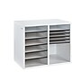 AdirOffice 500 Series 12-Compartment Literature Organizer, 20" x 11.8", White (500-12-WHI)~#|#~82DE32FB-BEBA-4596-8B34C1B5FF5FDD85_sc7