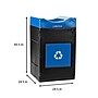 Commercial Zone Avante Series Polyethylene Recycling Bin, 55 Gallon, Black (78755104A)~#|#~82DFC5CC-AAA8-48A5-9746FDF412A01FB4_sc7