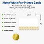 Avery Gold Lace Business Cards, 2" x 3.5", Matte White, 80/Pack (19479399626)~#|#~82E27937-C7D9-4BD2-92FD7A7218335627_sc7