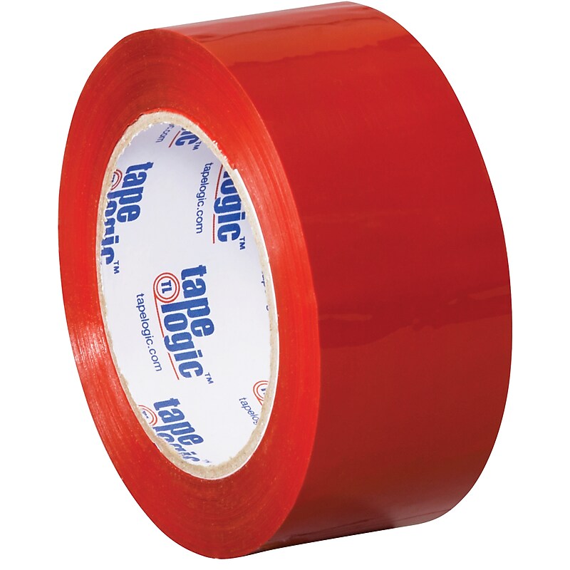 Tape Logic Colored Carton Sealing Heavy Duty Packing Tape, 2" x 110 yds., Red, 36/Carton (T90222R) image 1