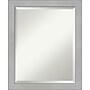 Amanti Art Vista Brushed Nickel Narrow Frame Wall Mirror, 22.75" x 18.75" (A42674960736)~#|#~82E4F53F-0FB0-498F-A65D792BF9E9CA82_sc7