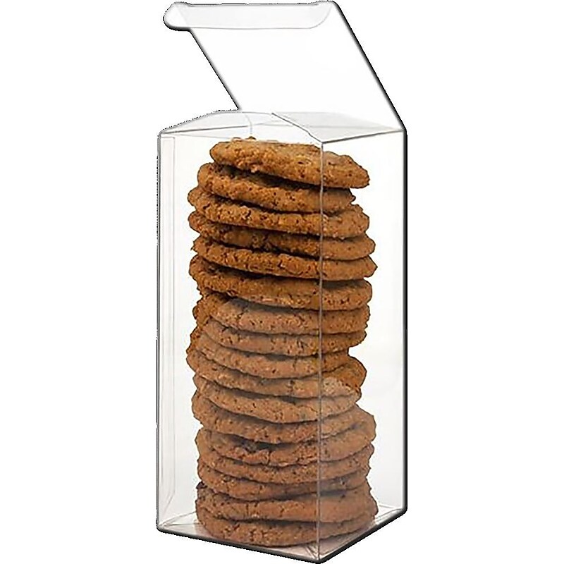 JAM Paper Clear Gift Boxes, 25/Pack (CB-PLB187) image 1