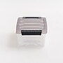 Iris 5.8 Quart Stack and Pull Plastic Latching Storage Bin, Clear (500208)~#|#~82EFB3B9-0B67-4444-B9661A67B599A31F_sc7