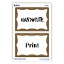 Avery Adhesive Laser/Inkjet Name Badge Labels, 2 1/3" x 3 3/8", White with Gold Border, 100 Labels Per Pack (5146)~#|#~82F88155-2B52-4F86-8B8AD8DA13918BEB_sc7