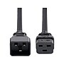 StarTech 2' C19 to C20 Power Cable, Male to Female, Black (BA16-2200-POWER-CORD)~#|#~82FB0209-B06E-4920-BAA68E4DFEA9C146_sc7