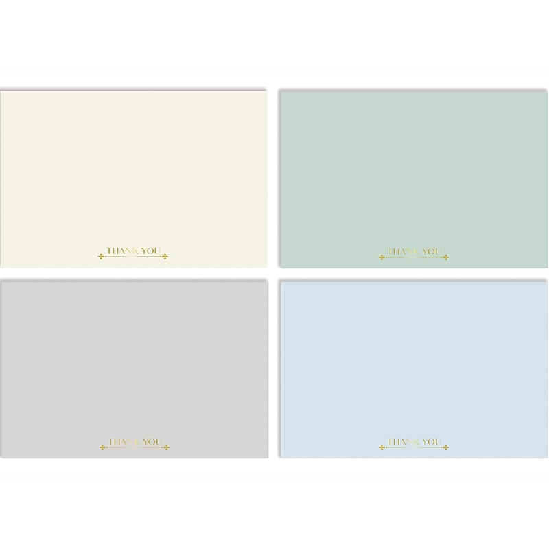 Better Office Thank You Cards with Envelopes, 4" x 6", Assorted Colors, 50/Pack (64639-50PK) image 1