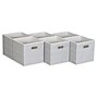 Household Essentials Medium Folding Fabric Storage Bin, 11" x 11"x 11", 23 Qt., Multi Color, 6/Pack (831-1)~#|#~83017C41-5D0A-498F-A3BC6622B2C13AAE_sc7