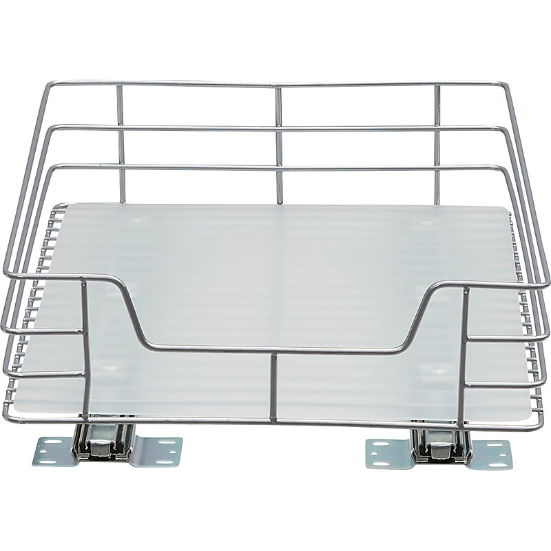 Household Essentials Glidez Steel Storage Organizer, SIlver (25215-1) image 1