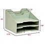 Staples 5-Compartment Plastic Desktop Organizer, Sage Green (ST63875)~#|#~8307A548-20F8-490B-8C4CB7CBA6DA2E49_sc7