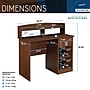 Techni Mobili 41" Table Desk, Oak (RTA-8409-OAK)~#|#~8309A9FD-BA74-4FBF-8DA0818CC25E59C4_sc7