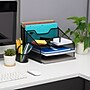 Mind Reader Metal Desktop Organizer Vertical File Holder Paper Letter Tray, Black (MESHBOX5-BLK)~#|#~83109EBC-5398-493F-85E4579424DC3EFB_sc7