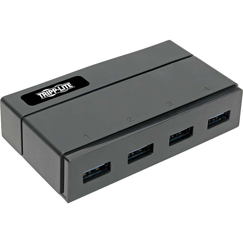 Tripp Lite 4-Port USB 3.0 Hub, Black (U360-004-2F) image 1