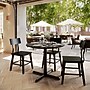 Flash Furniture TopGuard 36" Round Wood Dining Table with X-Base, Black Faux Marble/Black Base (STRD36BMAT3030)~#|#~832639FE-61A7-4023-877FEF4C11C8C25A_sc7