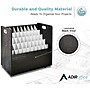 AdirOffice 50-Slot Mobile Roll File, Lockable, 28.5"H x 30"W x 15.75"D, Black (626-BLK-KIT1)~#|#~8326F0EE-5FB5-43A2-8658FCC38E963BE5_sc7