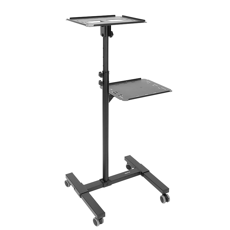 Mount-It! Mobile Projector Stand with Laptop Tray, Black (MI-7943) image 1
