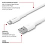 Staples TECH Lightning to USB-A Charging Cable, 3.3 ft., White, 2/Pack (ST62330)~#|#~83283F32-ADB2-416B-913E2E3606469D4E_sc7