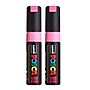 POSCA PC-8K Water Based Paint Marker, Broad Chisel Tip, Fluorescent Pink, 2/Pack (UBCPC8KFPINK-2)~#|#~83285721-B34C-4F8B-8E1BFC2C89768A58_sc7
