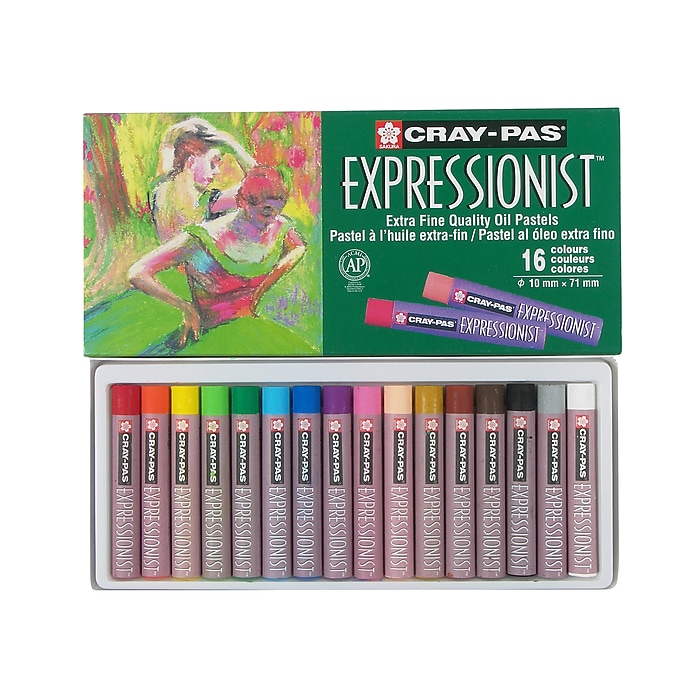 コレクション SAKURA CRAY-PAS 700 Sakura Cray-Pas Expressionist Oil Pastels, Assorted Colors, 16/Set