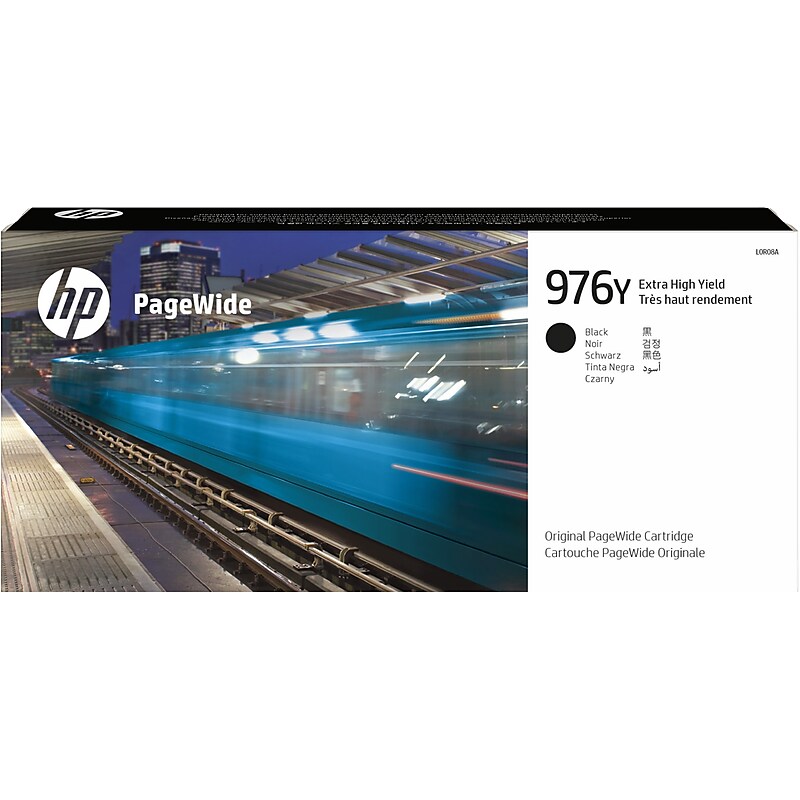 HP 976Y Black Extra High Yield Ink Cartridge, Prints Up to 17,000 Pages (L0R08A) image 1