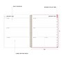 Planning Calendar BS Mimi Pink Frosted PP 8.5x11 RY26 Wkly/Mthly Safety Wirebound -~#|#~83338018-D4E0-44FE-8AC98437DDD861B9_sc7