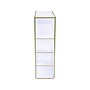 Three by Three 3-Compartment Acrylic Compartment Storage, Clear/Gold (38014)~#|#~833681DB-6822-4C42-B8711587020990F3_sc7