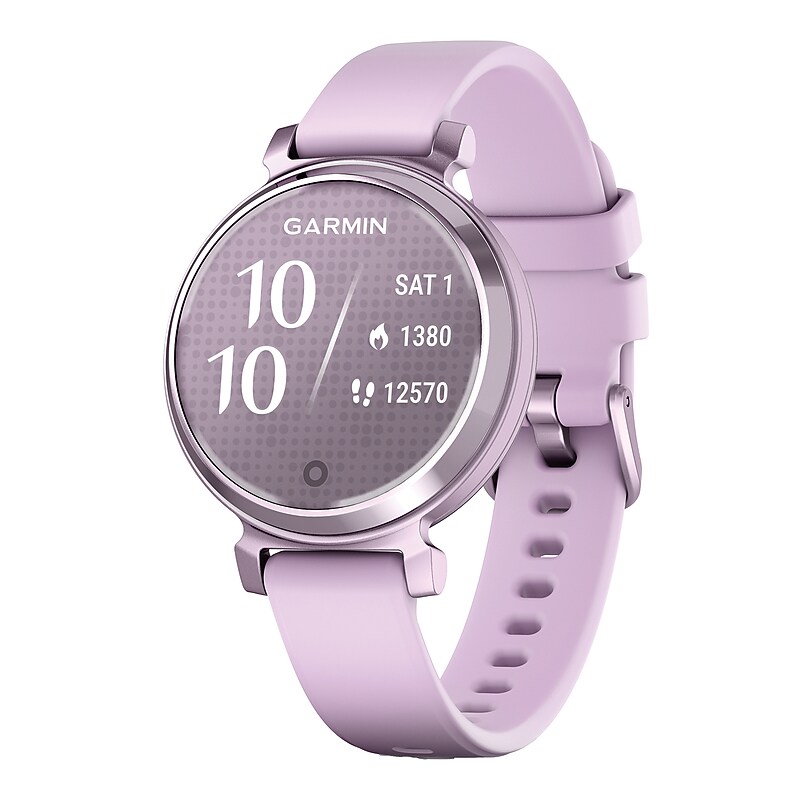 Garmin Lily 2 Smartwatch, GPS, 35.4mm, Lilac Silicone Band (010-02839-01) image 1
