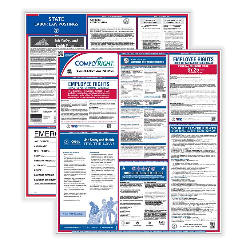 ComplyRight Federal and State Labor Law Poster Set (English), Nevada (E50NV) image 1
