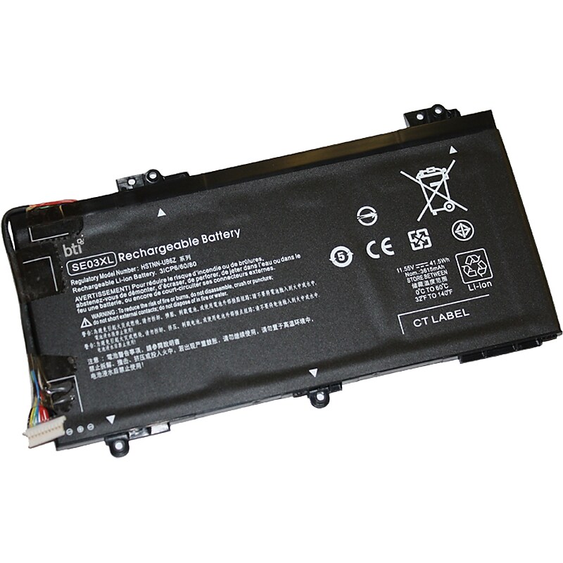 Battery Technology Li-Ion Replacement Battery for HP Compaq, 3615mAh (SE03XL-BTI) image 1