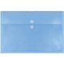 JAM Paper Premium Plastic Filing Envelope with Button & String Closure, 3" x 18", Blue, 3/Pack (457B1BUX3)~#|#~83415C38-8C49-4ACB-9CBF161C2B983812_sc7