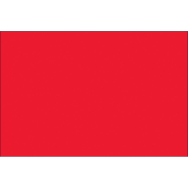 Tape Logic Rectangle Inventory Label, 6" x 4", Fluorescent Red, 500/Roll (DL635G) image 1