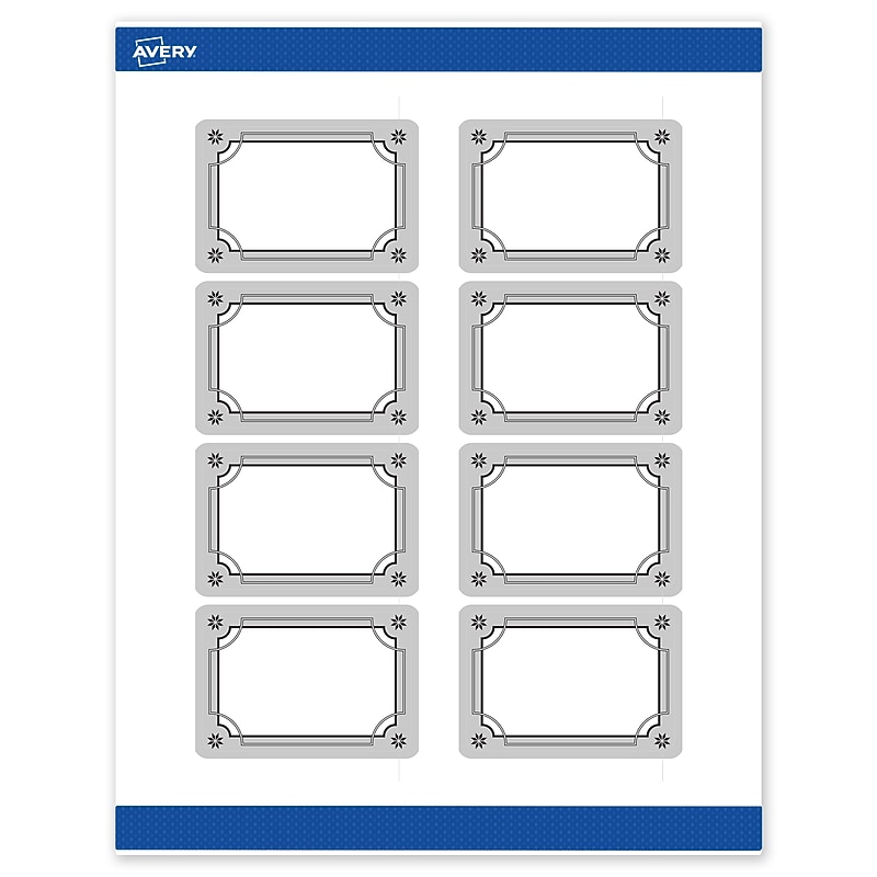 Avery Rectangle Multipurpose Labels, 2" x 3", White, 80/Pack (19479370606) image 1