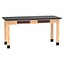 Diversified Woodcrafts School Classroom Rectangular Science Lab Table, 60" x 24", Oak (C7606K30N)~#|#~835104BC-8EB8-4103-975F2EBBD940B57E_sc7