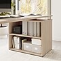 Bush Business Furniture Stratus 60"W Electric Adjustable Standing Desk with Bookcase, Natural Elm (SUT005NE)~#|#~8353B0A9-CE79-49C2-BDCC0E0D2F9DA585_sc7