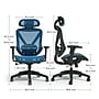 Staples® Dexley Ergonomic Mesh Swivel Task Chair, Blue (UN59375)~#|#~83545DE2-958C-408B-865FE350A1ACD491_sc7