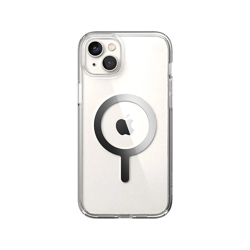 Speck Presidio Perfect-Clear MagSafe Clear/Silver Case for iPhone 14 Plus (150119-3080) image 1