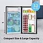 Igloo 3.2 Cu. Ft. Refrigerator with Freezer, Platinum (IRF32PL6A)~#|#~835DA5CF-4DAF-40CE-A67BA1CEAC22995B_sc7