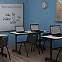 Regency Kobe Flip Top Mobile Training Table, and Chairs Set, 24"D x 60"W, Maple (MKFT6024PL47BK)~#|#~835ED7C6-D5A6-4415-A99C050310D78F88_sc7