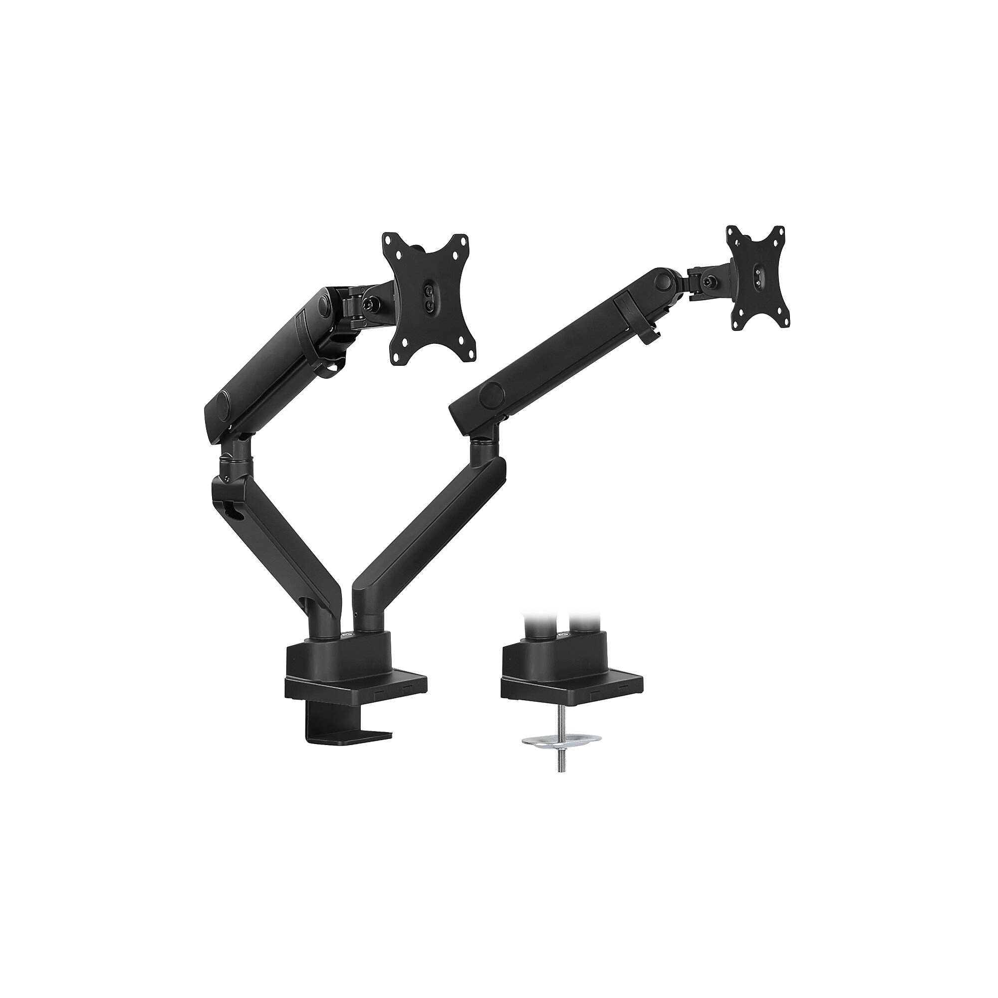 Mount-lt! Dual Monitor Desk Mount, Up to 32″ Monitors, Black (MI-2672) Sansujyuku sansujyuku.com