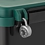 Iris Heavy Duty 30 Qt. Storage Bin with Latching Lid, Plastic, Black, 4/Pack (500343)~#|#~83682622-DA48-4602-BC8F318ED864ADD6_sc7