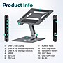 Purely L107 Ergonomic Laptop/Tablet Stand 8-in-1 Docking Station, Silver (PDSL107)~#|#~836B7C17-C53A-4F17-B600F669F87F5503_sc7